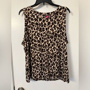 Vince Camino Leopard Top